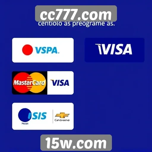 Métodos de pagamento aceitos no cc777.com